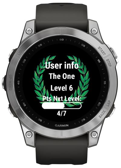 Steps Battle on a Garmin watch